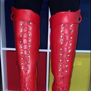 NWOT...Red Riding Boots
